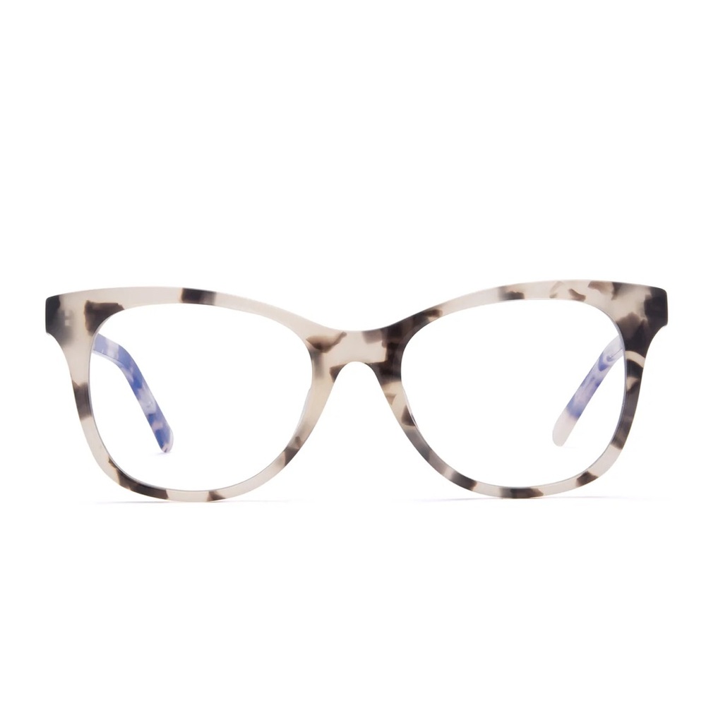 Diff Eyewear Carina Cream Tortoise Clear Glasses